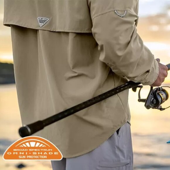 NWOT Columbia Men’s PFG Bahama II Long Sleeve Fishing/Boat Shirt – Size Large - Picture 11 of 12